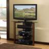 Bell'O AVSC-2122 Bedroom Height Black A/V System Real Wood Trim
